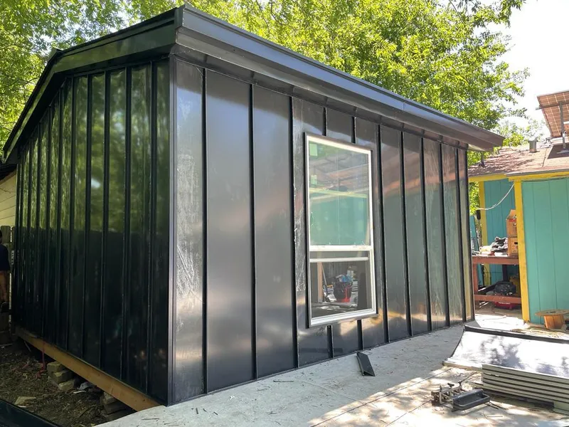 Black standing seam metal wall panels for Roof Inspection in Glenvar Heights