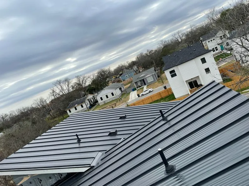 Standing seam metal roof panels with vents for Skylight Repair in Glenvar Heights